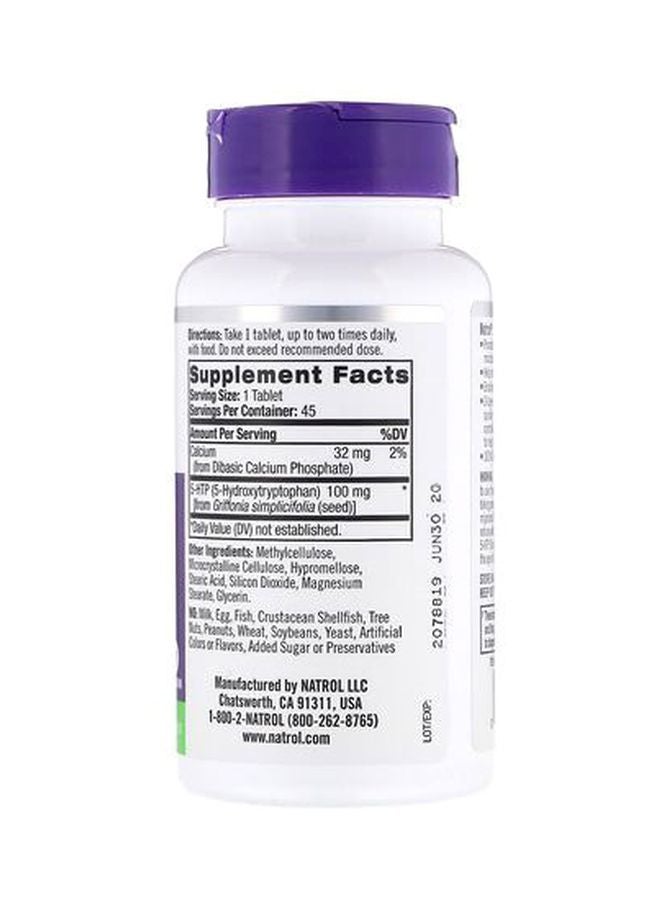Natrol 5-HTP Mood And Stress Dietary Supplement - 50 Tablets - Image 3